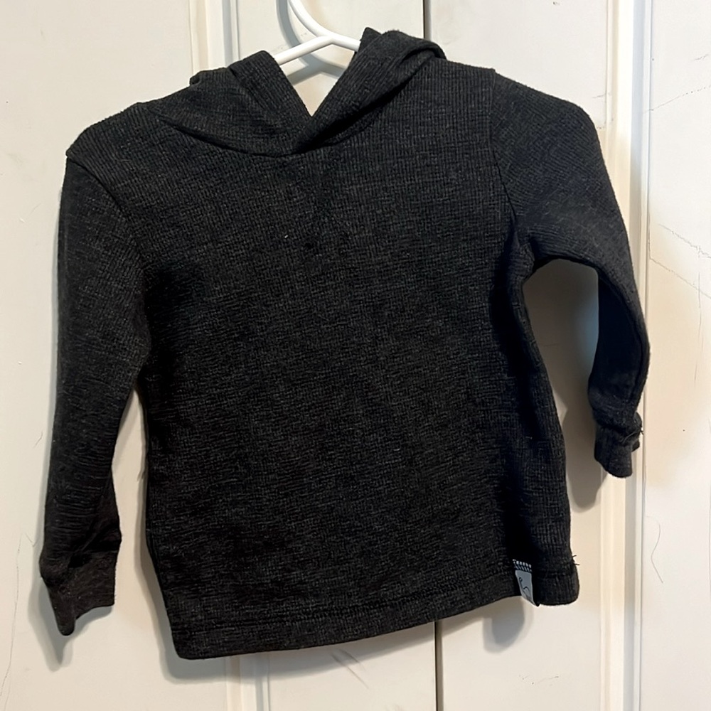 Dark grey garanimals thermal hoodie.